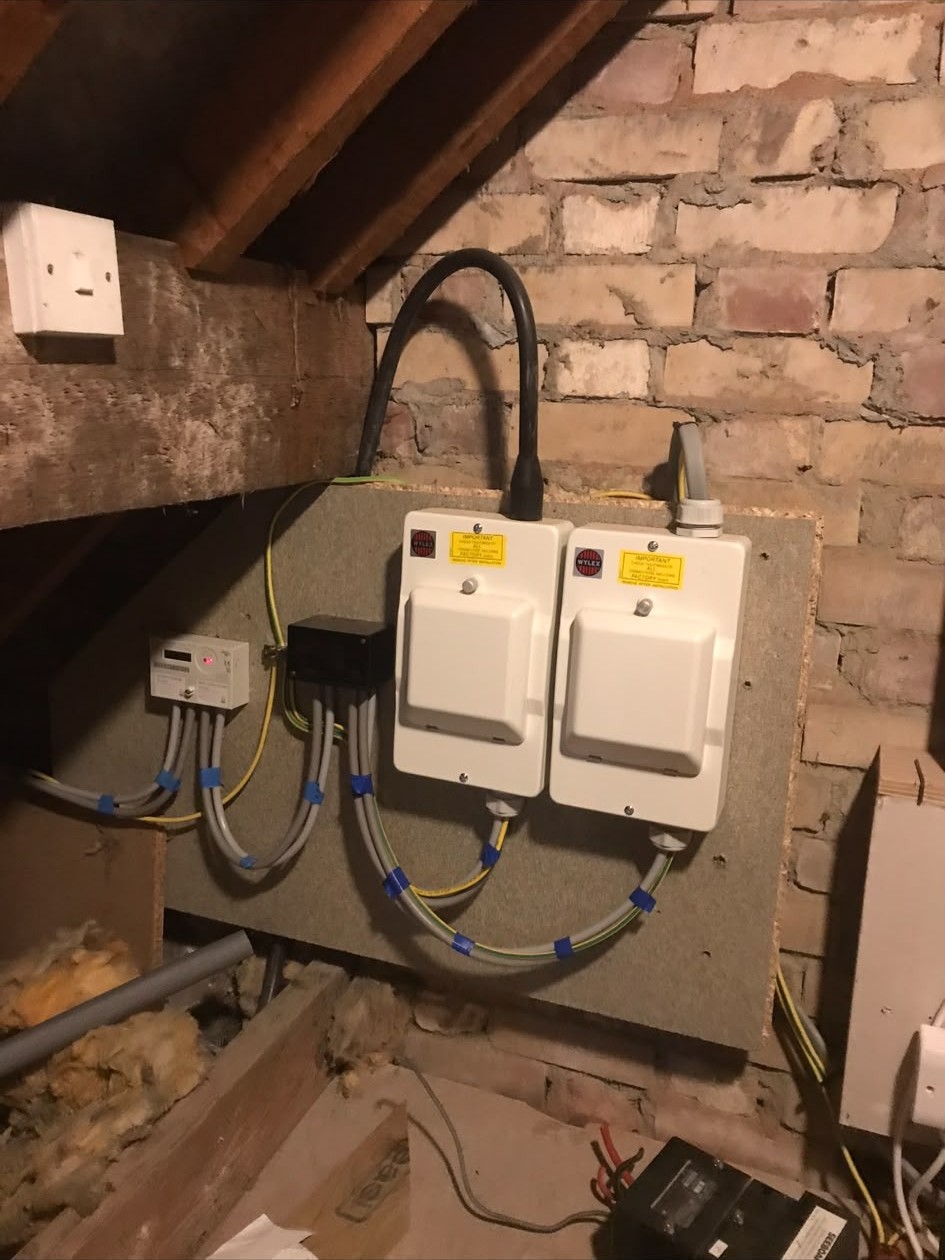 Switched fused isolators installed alongside a board upgrade
